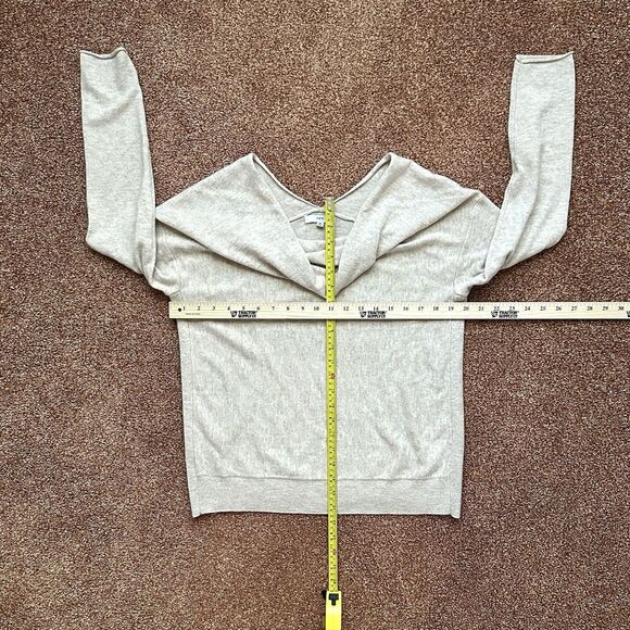 Fate Sweater Women’s Med Cowl Neck Oatmeal Wool Viscose Nylon Cashmere - Picture 4 of 7